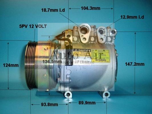 Auto Air Gloucester 14-1189 - Compressor, air conditioning car-mod.net