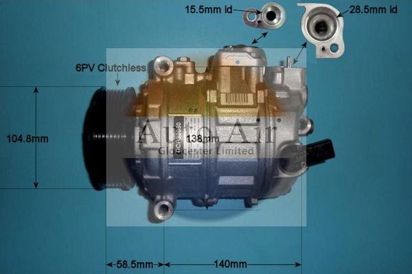Auto Air Gloucester 14-1126 - Compressor, air conditioning car-mod.net