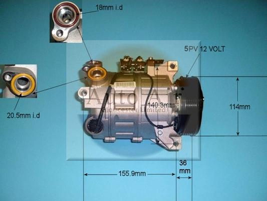 Auto Air Gloucester 14-1310 - Compressor, air conditioning car-mod.net