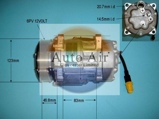 Auto Air Gloucester 14-1259 - Compressor, air conditioning car-mod.net