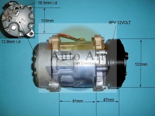 Auto Air Gloucester 14-1260 - Compressor, air conditioning car-mod.net