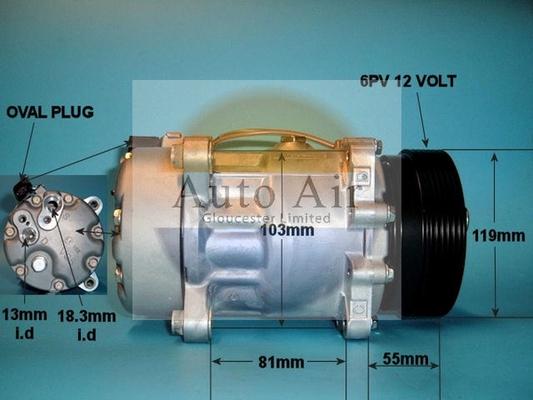 Auto Air Gloucester 14-1226 - Compressor, air conditioning car-mod.net