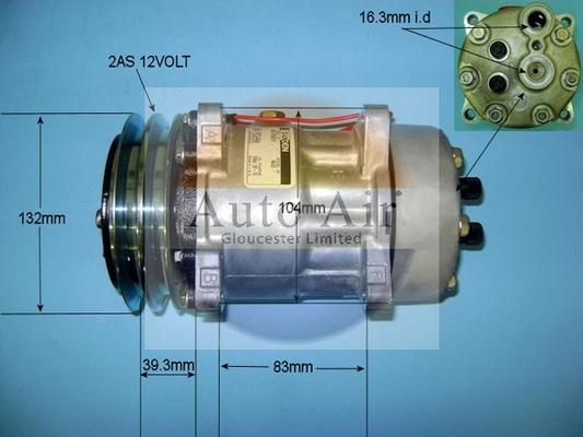 Auto Air Gloucester 14-8585 - Compressor, air conditioning car-mod.net