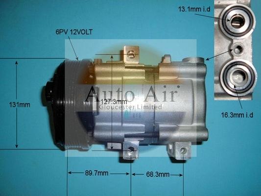 Auto Air Gloucester 14-8145 - Compressor, air conditioning car-mod.net