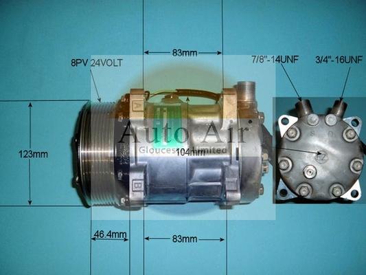 Auto Air Gloucester 14-8117 - Compressor, air conditioning car-mod.net