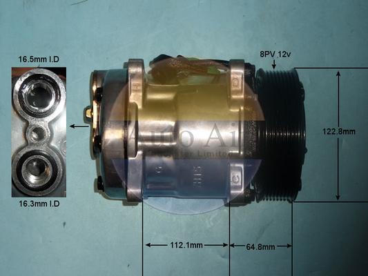 Auto Air Gloucester 14-8120P - Compressor, air conditioning car-mod.net