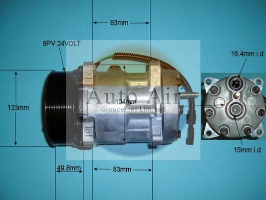 Auto Air Gloucester 14-8120 - Compressor, air conditioning car-mod.net