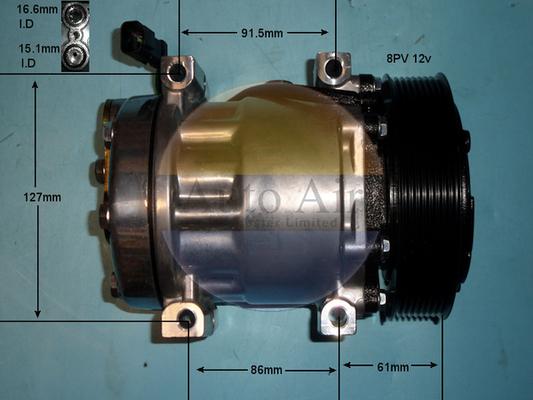 Auto Air Gloucester 14-8121p - Compressor, air conditioning car-mod.net
