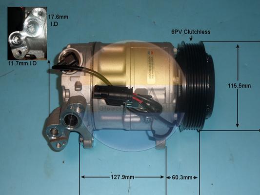 Auto Air Gloucester 14-8725P - Compressor, air conditioning car-mod.net