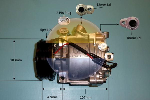 Auto Air Gloucester 14-2094P - Compressor, air conditioning car-mod.net