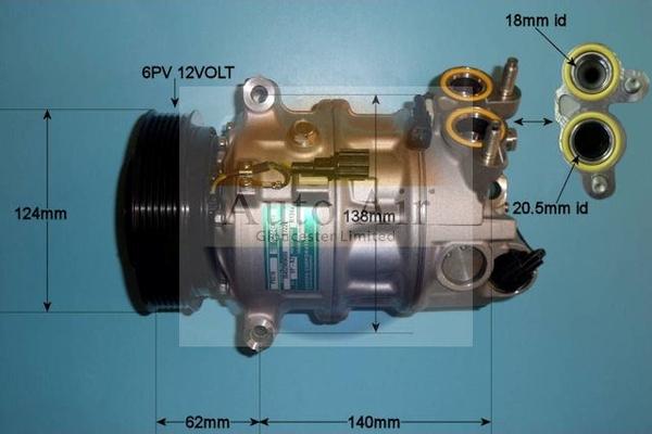 Auto Air Gloucester 14-2088 - Compressor, air conditioning car-mod.net