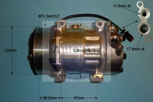Auto Air Gloucester 14-7980 - Compressor, air conditioning car-mod.net