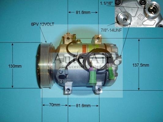 Auto Air Gloucester 14-7584 - Compressor, air conditioning car-mod.net