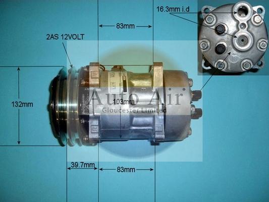 Auto Air Gloucester 14-7743 - Compressor, air conditioning car-mod.net