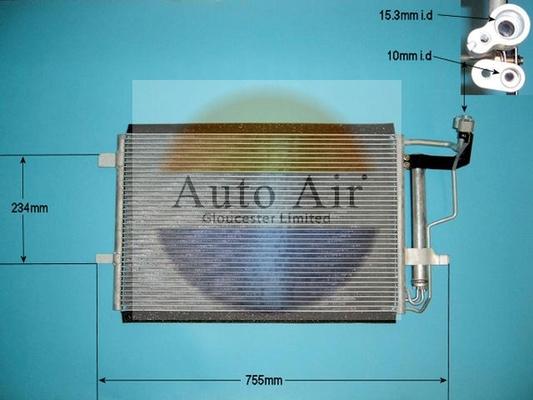 Auto Air Gloucester 16-9942 - Condenser, air conditioning car-mod.net