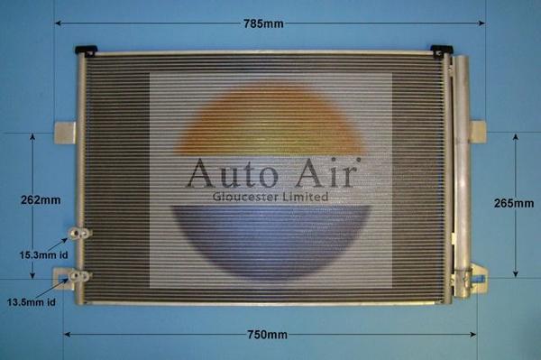 Auto Air Gloucester 16-9955 - Condenser, air conditioning car-mod.net