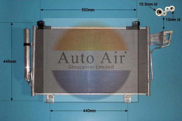 Auto Air Gloucester 16-9984 - Condenser, air conditioning car-mod.net