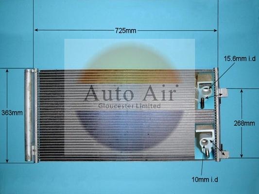 Auto Air Gloucester 16-9936 - Condenser, air conditioning car-mod.net