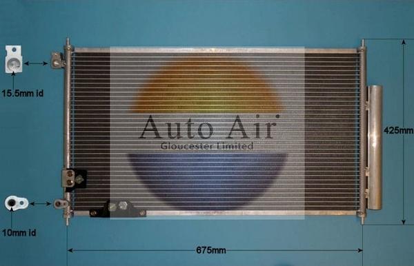 Auto Air Gloucester 16-9932 - Condenser, air conditioning car-mod.net