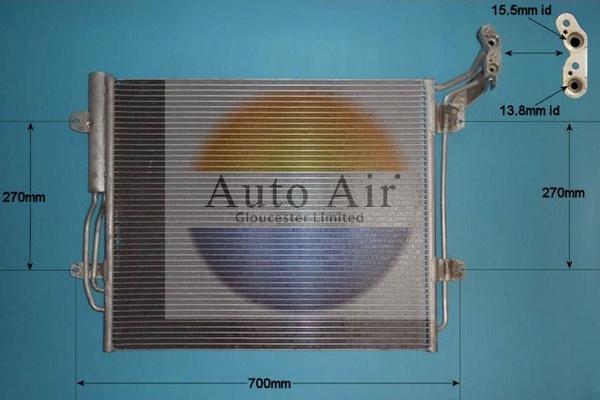 Auto Air Gloucester 16-9977 - Condenser, air conditioning car-mod.net