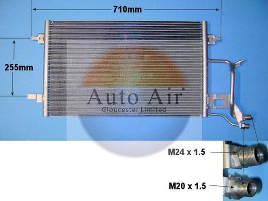 Auto Air Gloucester 16-9564 - Condenser, air conditioning car-mod.net