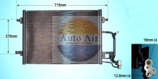 Auto Air Gloucester 16-9565 - Condenser, air conditioning car-mod.net