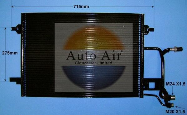 Auto Air Gloucester 16-9561A - Condenser, air conditioning car-mod.net
