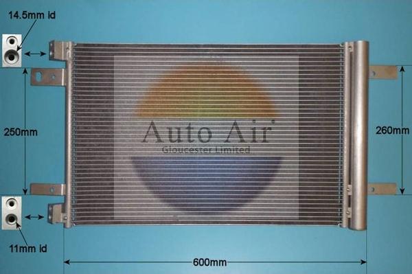 Auto Air Gloucester 16-9632 - Condenser, air conditioning car-mod.net