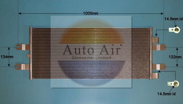Auto Air Gloucester 16-9013 - Condenser, air conditioning car-mod.net
