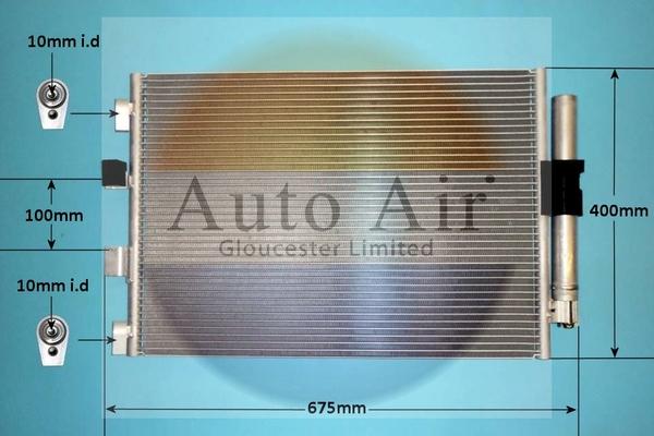 Auto Air Gloucester 16-9127 - Condenser, air conditioning car-mod.net