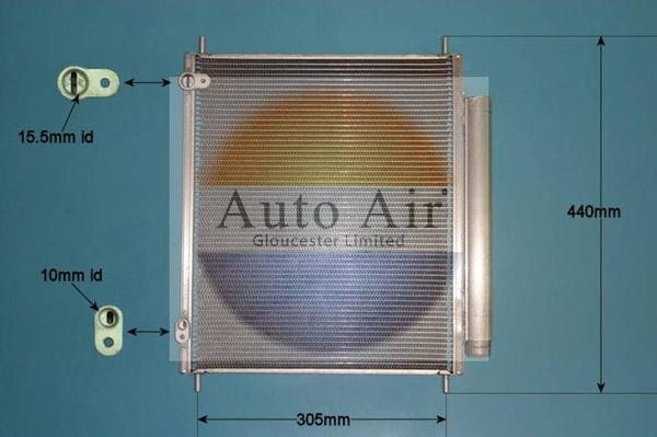 Auto Air Gloucester 16-9814 - Condenser, air conditioning car-mod.net