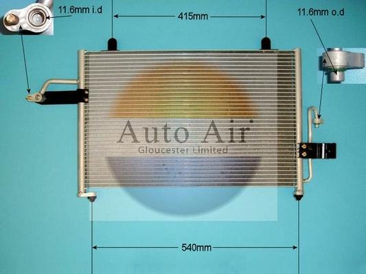 Auto Air Gloucester 16-9799 - Condenser, air conditioning car-mod.net