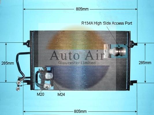 Auto Air Gloucester 16-9742 - Condenser, air conditioning car-mod.net