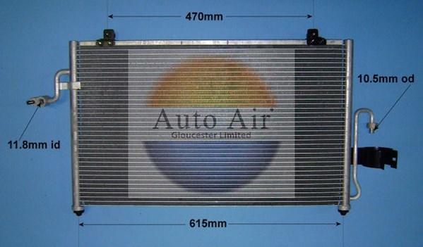 Auto Air Gloucester 16-9764 - Condenser, air conditioning car-mod.net