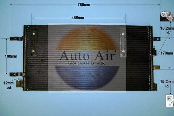 Auto Air Gloucester 16-9705 - Condenser, air conditioning car-mod.net
