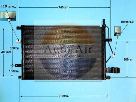 Auto Air Gloucester 16-6549 - Condenser, air conditioning car-mod.net