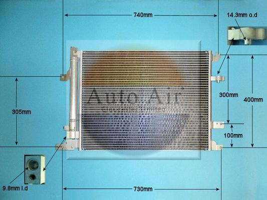 Auto Air Gloucester 16-6552 - Condenser, air conditioning car-mod.net
