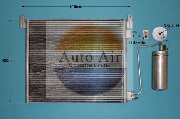 Auto Air Gloucester 16-6516 - Condenser, air conditioning car-mod.net