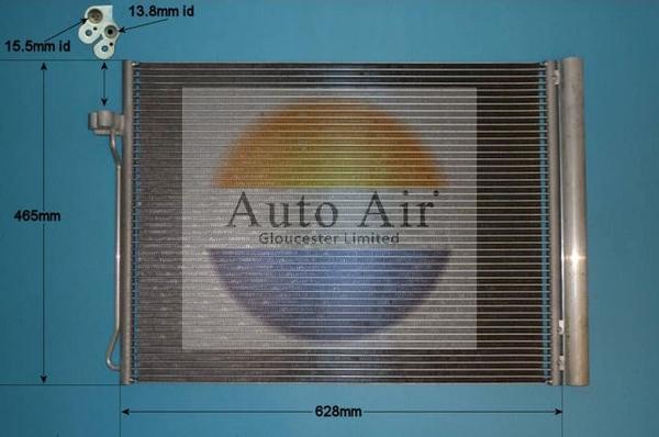 Auto Air Gloucester 16-6107 - Condenser, air conditioning car-mod.net