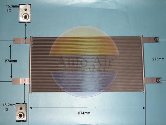 Auto Air Gloucester 16-0093 - Condenser, air conditioning car-mod.net