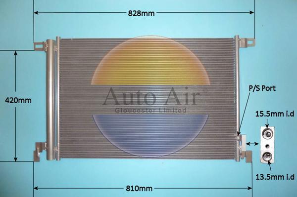 Auto Air Gloucester 160057 - Condenser, air conditioning car-mod.net