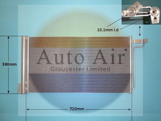 Auto Air Gloucester 160067 - Condenser, air conditioning car-mod.net
