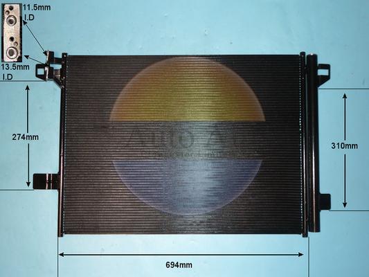 Auto Air Gloucester 16-0084 - Condenser, air conditioning car-mod.net