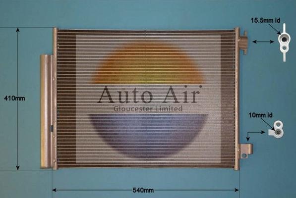 Auto Air Gloucester 16-1995 - Condenser, air conditioning car-mod.net