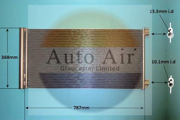 Auto Air Gloucester 16-1448 - Condenser, air conditioning car-mod.net