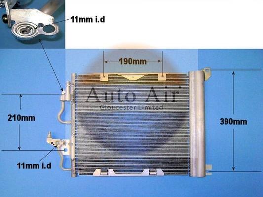 Auto Air Gloucester 16-1048 - Condenser, air conditioning car-mod.net
