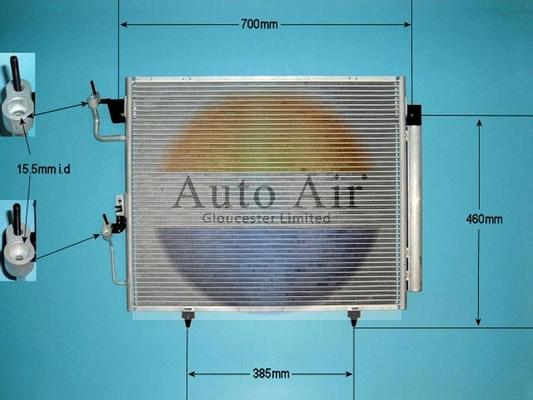 Auto Air Gloucester 16-1059 - Condenser, air conditioning car-mod.net