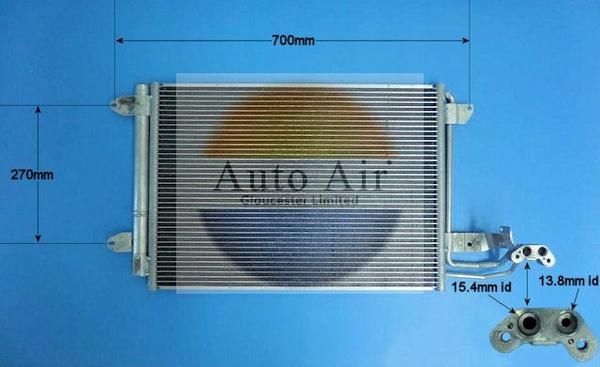 Auto Air Gloucester 16-1054 - Condenser, air conditioning car-mod.net