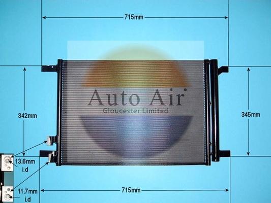Auto Air Gloucester 16-1058 - Condenser, air conditioning car-mod.net