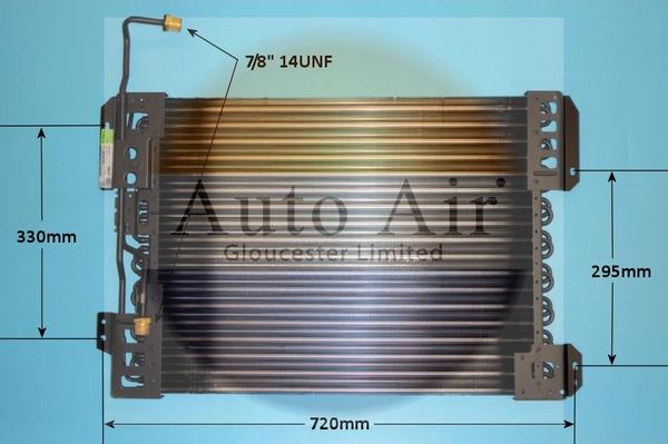 Auto Air Gloucester 16-1086A - Condenser, air conditioning car-mod.net